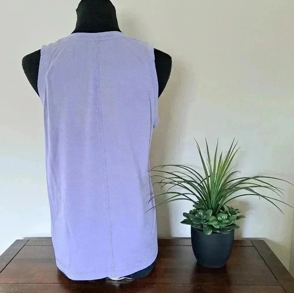 Set of 2 Kersh Tank Tops Small Purple Grey Sleeveless Tops - Picture 3 of 15